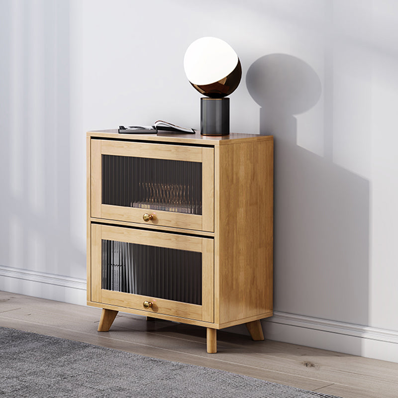 Scandinavian Closed Back Standard Bookshelf Wooden Bookcase with Shelves