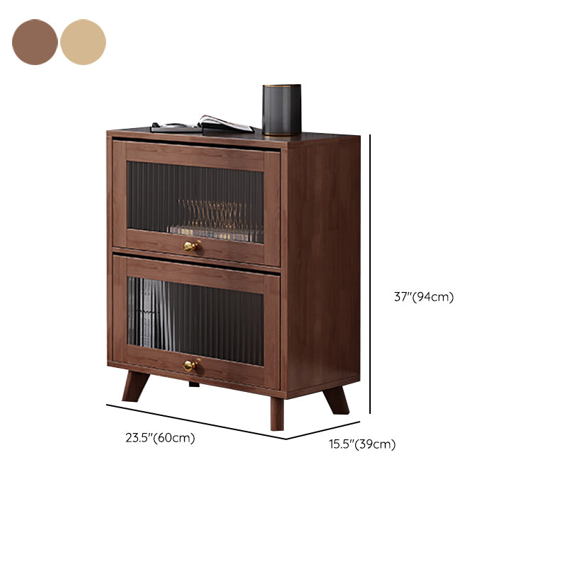 Scandinavian Closed Back Standard Bookshelf Wooden Bookcase with Shelves