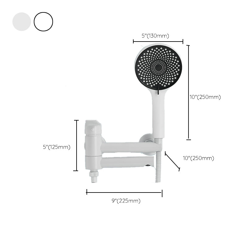 Bathroom Faucet Handheld Shower Head Rod Handle Bathtub Faucet