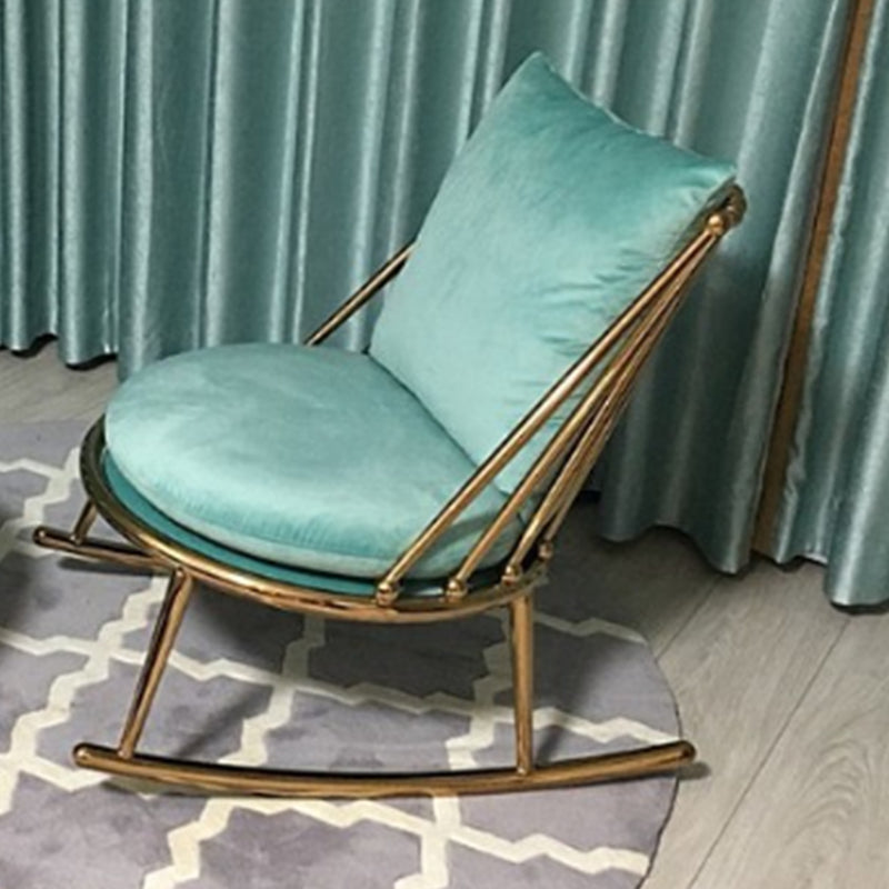 Glam Indoor Sofa Rocking Chair Lazy Rocking Chair with Cushion