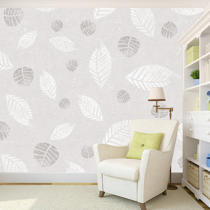Modern Illustration Mural Wallpaper Plant Environment Friendly Bedroom Wall Mural