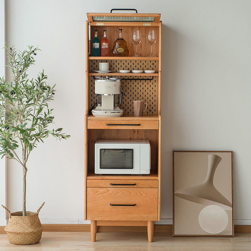 Modern Wooden Dining Hutch Pine Buffet Cabinet for Dining Room