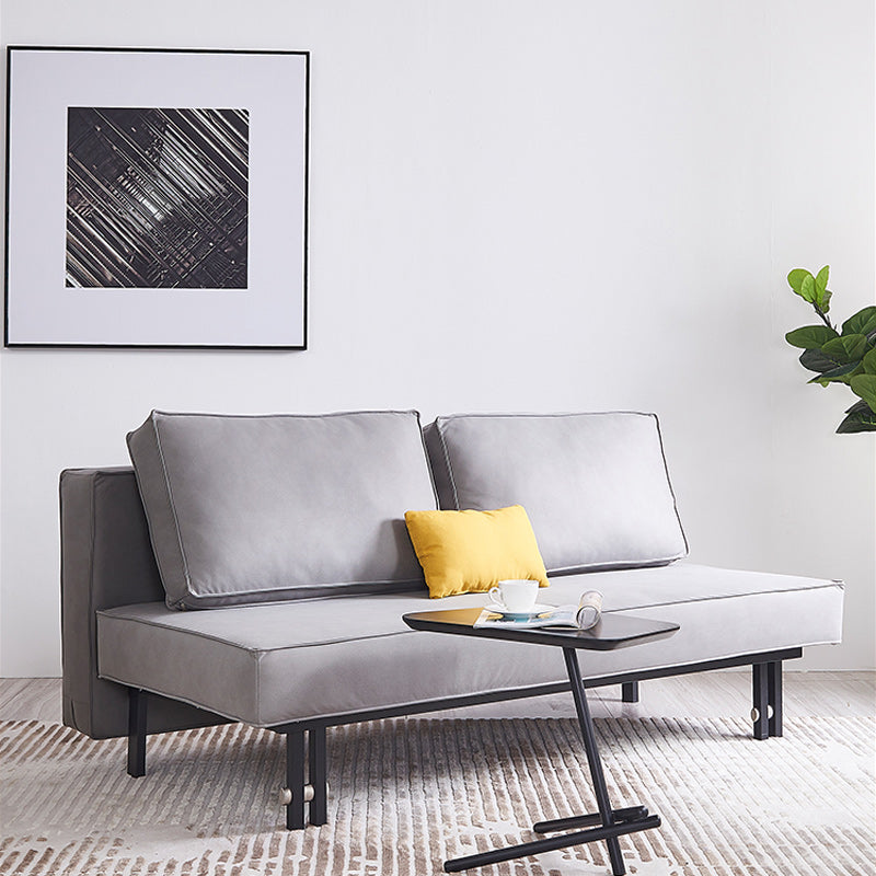 Contemporary Futon Sleeper Sofa Bed Fabric Armless Futon Frame