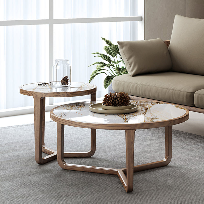 Modern Slate Coffee Table No Distressing Round Coffee Table Set