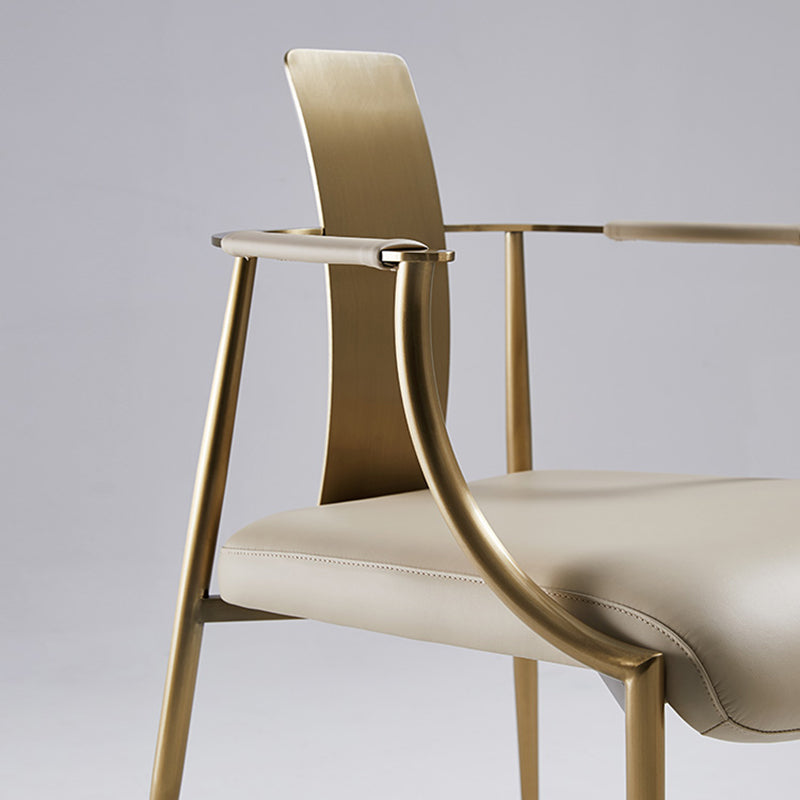 Glam Track Arms Armchair Basic Fixed Back Accent Armchair for Living Room