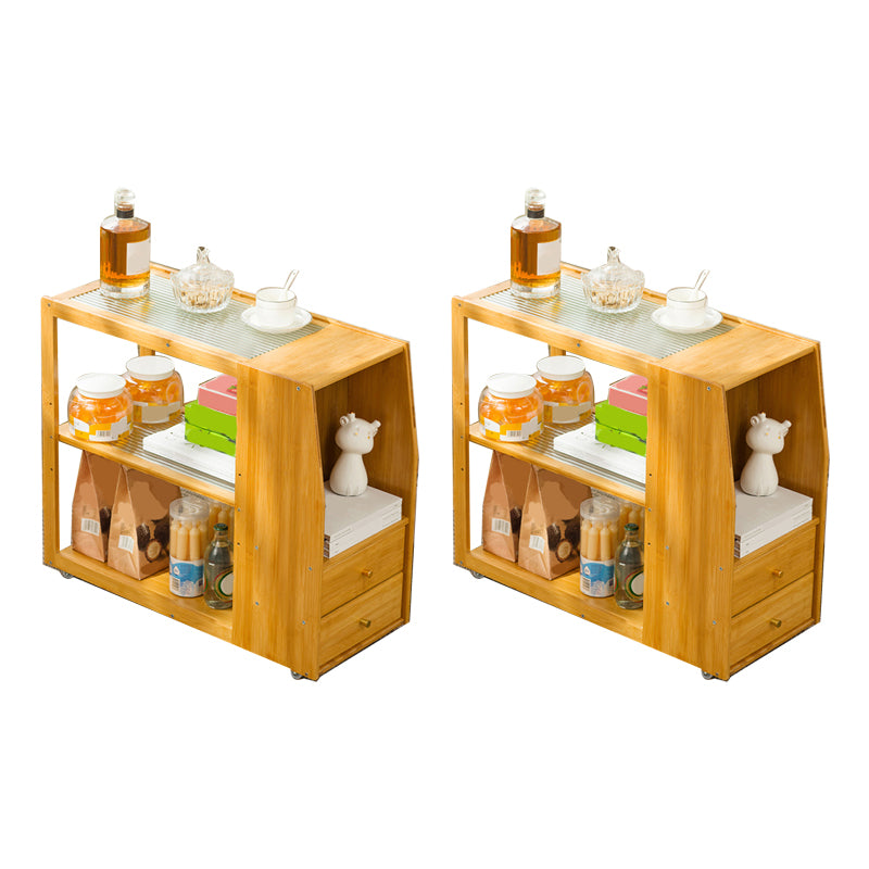 Rectangular End Table 27.6" W x 11.8" D x 23.6" H Wooden Modernistic Side Table