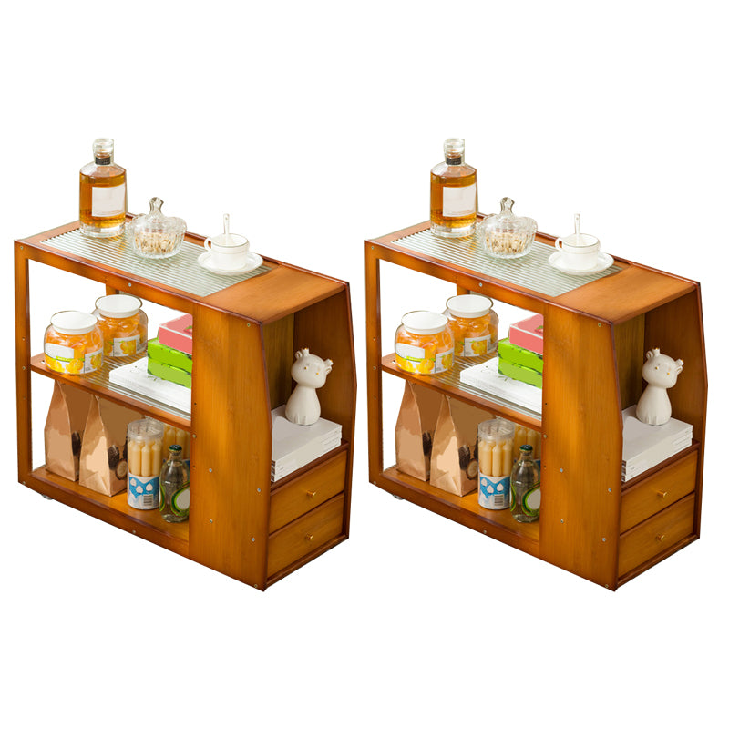 Rectangular End Table 27.6" W x 11.8" D x 23.6" H Wooden Modernistic Side Table