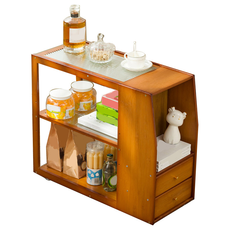 Rectangular End Table 27.6" W x 11.8" D x 23.6" H Wooden Modernistic Side Table