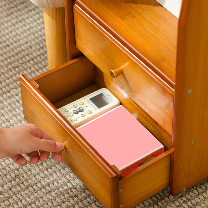 Rectangular End Table 27.6" W x 11.8" D x 23.6" H Wooden Modernistic Side Table