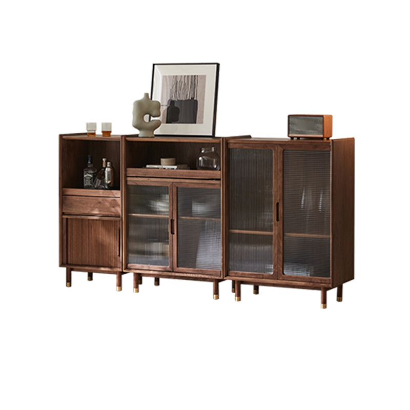 Mid-Century Accent Cabinet Bar Pulls Handle Design Storage Cabinet