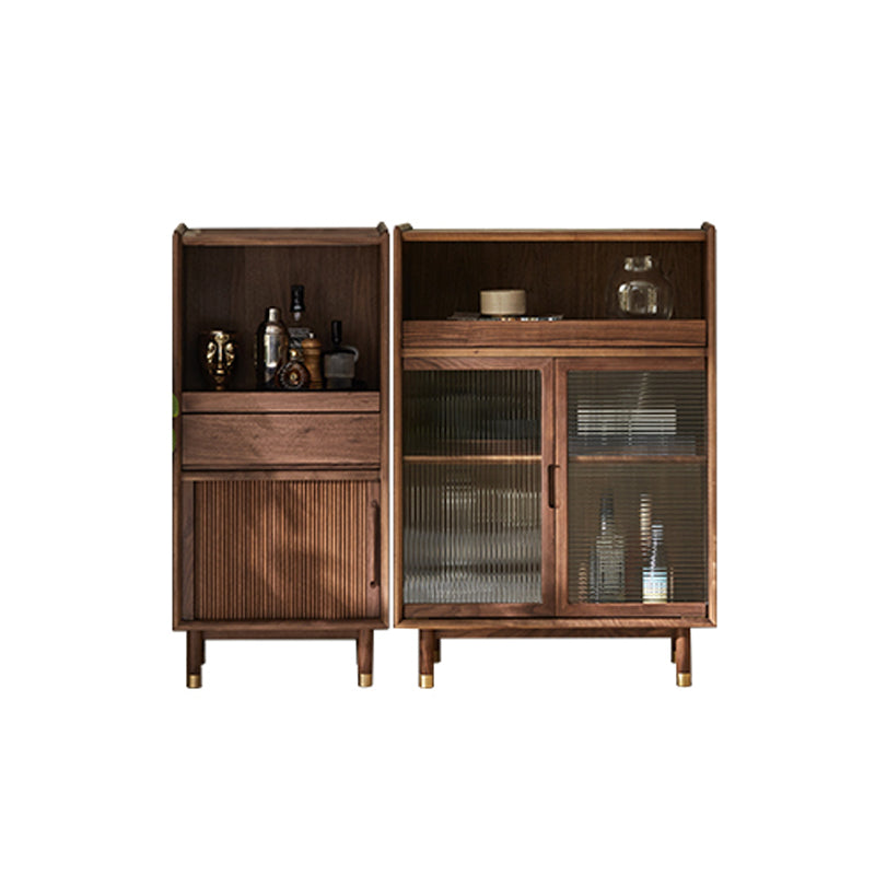 Mid-Century Accent Cabinet Bar Pulls Handle Design Storage Cabinet