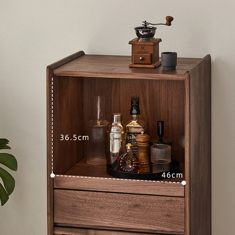 Mid-Century Accent Cabinet Bar Pulls Handle Design Storage Cabinet