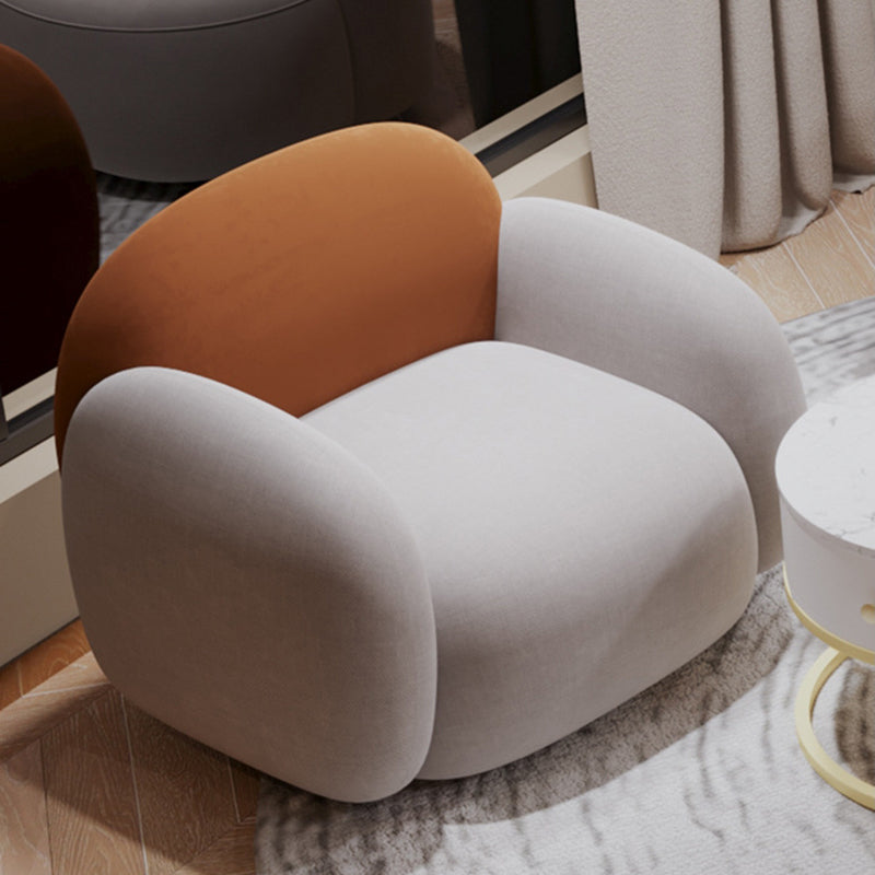 Tight Seat Faux Leather Settee Waterproof Sloped Arms Sofa for Living Room
