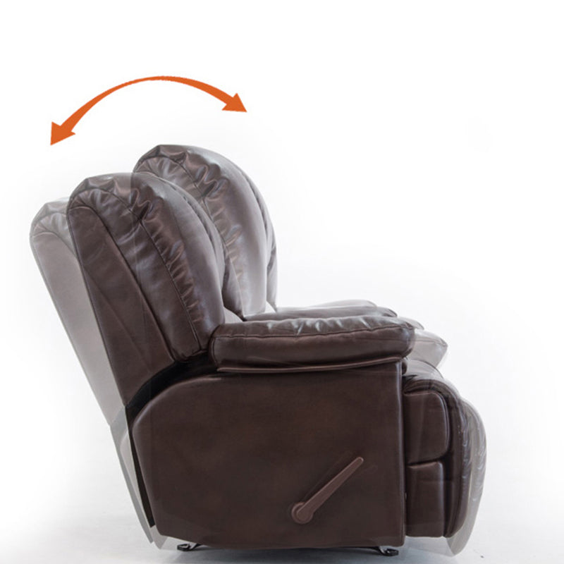 Contemporary Cotton Reclining Chair Solid Color Chair with Independent Foot