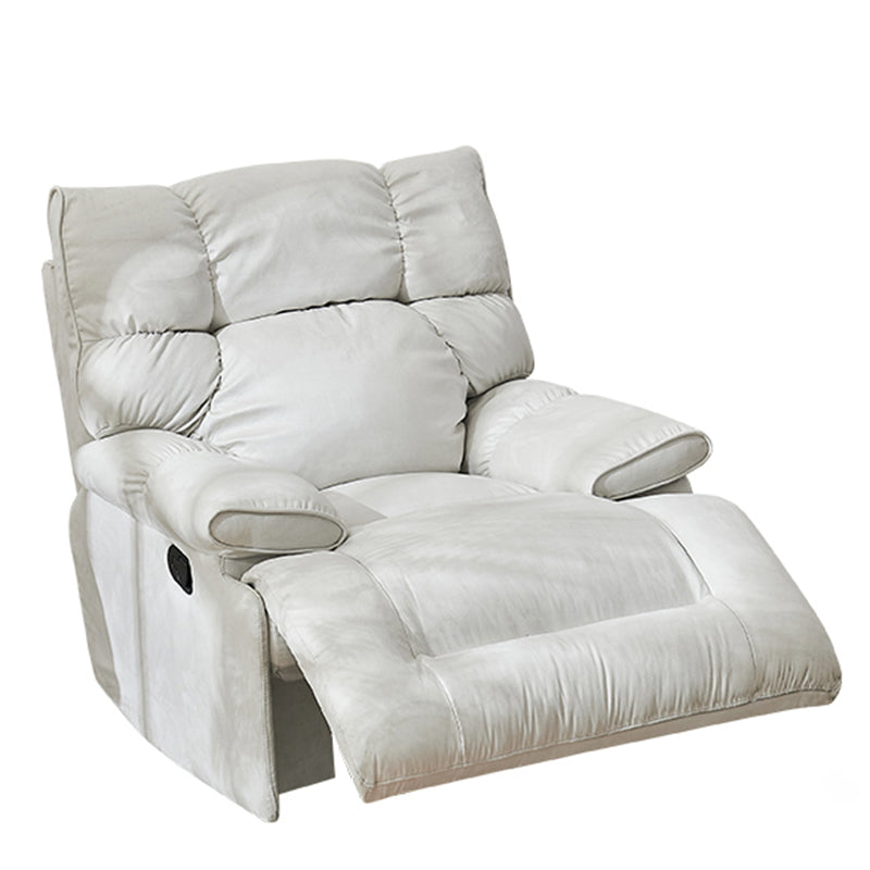 Scandinavian Upholstery Recliner Chair Microsuede Standard Recliner