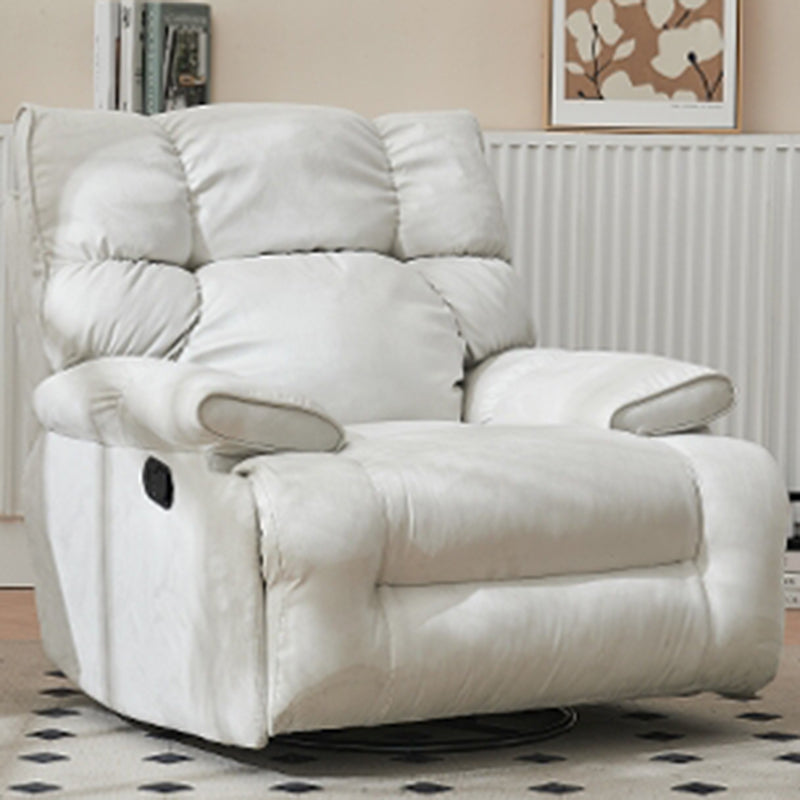 Scandinavian Upholstery Recliner Chair Microsuede Standard Recliner