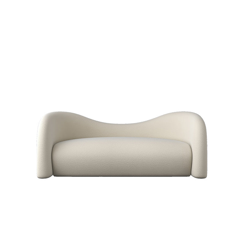 Beige and Dark Gray Sofa Tuxedo Arm Seating with Pillows for Apartment