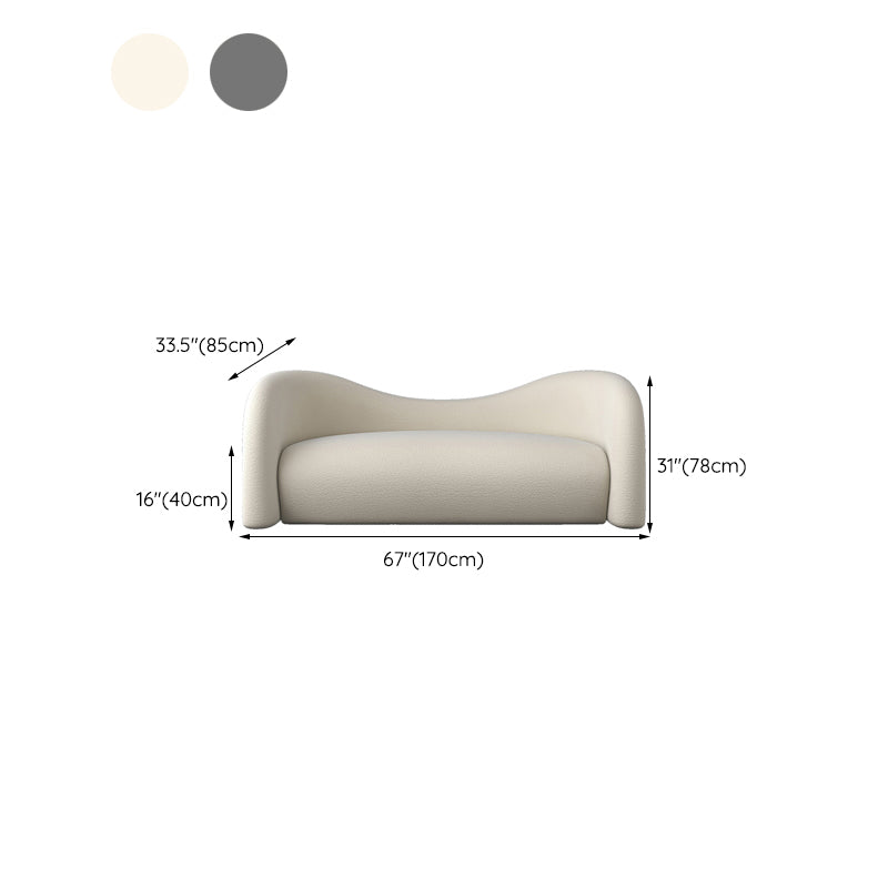 Beige and Dark Gray Sofa Tuxedo Arm Seating with Pillows for Apartment