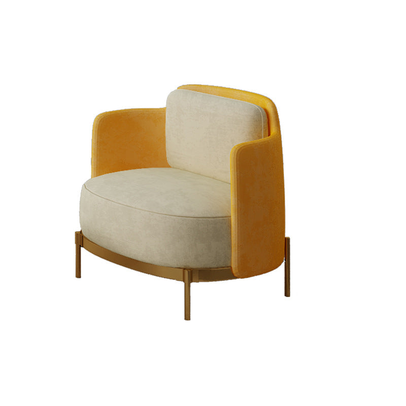 Solid Color Contemporary Sofa Tight Seat Foam Sloped Arms Settee