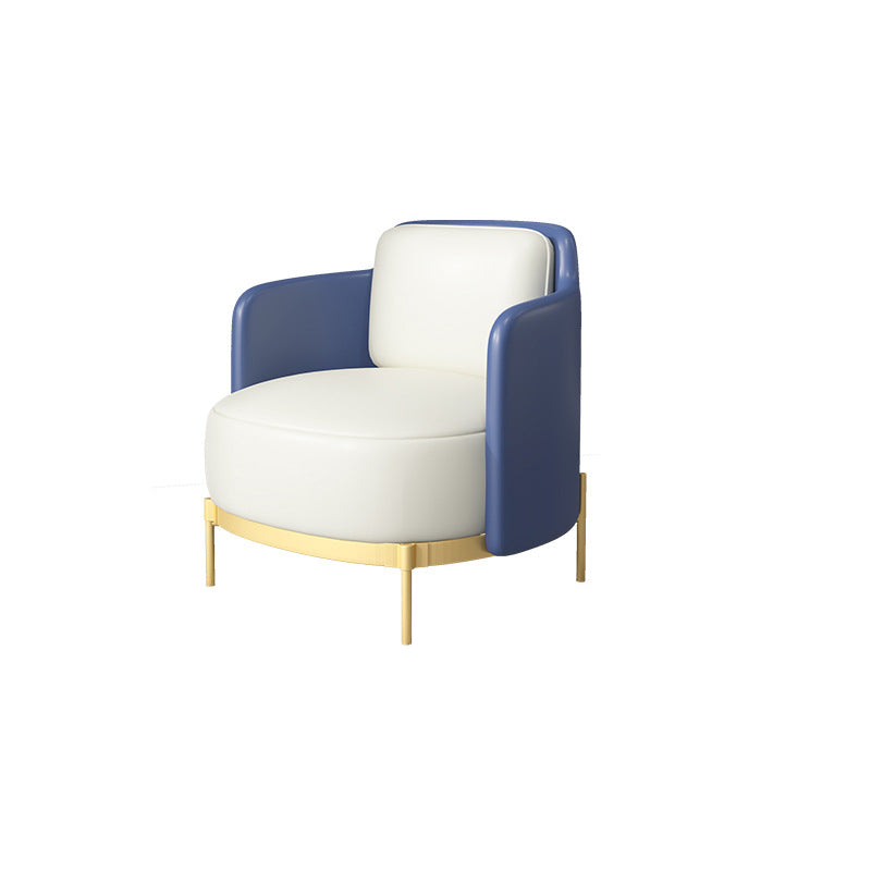 Solid Color Contemporary Sofa Tight Seat Foam Sloped Arms Settee