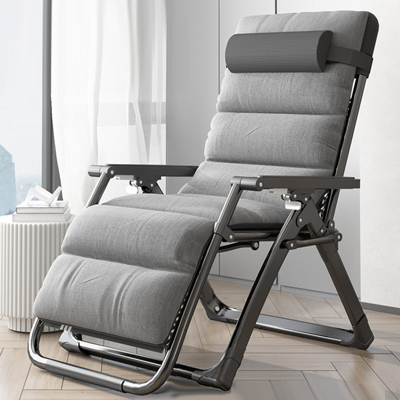 Metal Recliner Chair with Arm Contemporary foldable Chair for Bedroom