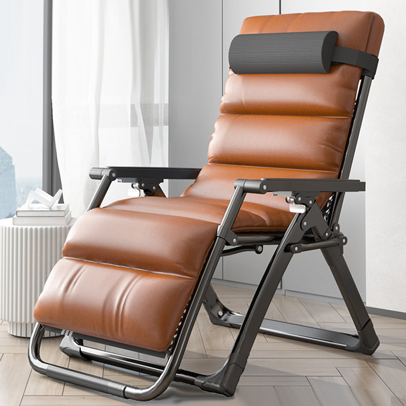 Metal Recliner Chair with Arm Contemporary foldable Chair for Bedroom
