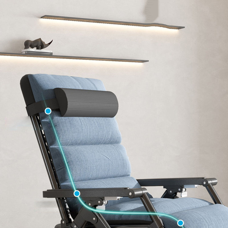 Metal Recliner Chair with Arm Contemporary foldable Chair for Bedroom