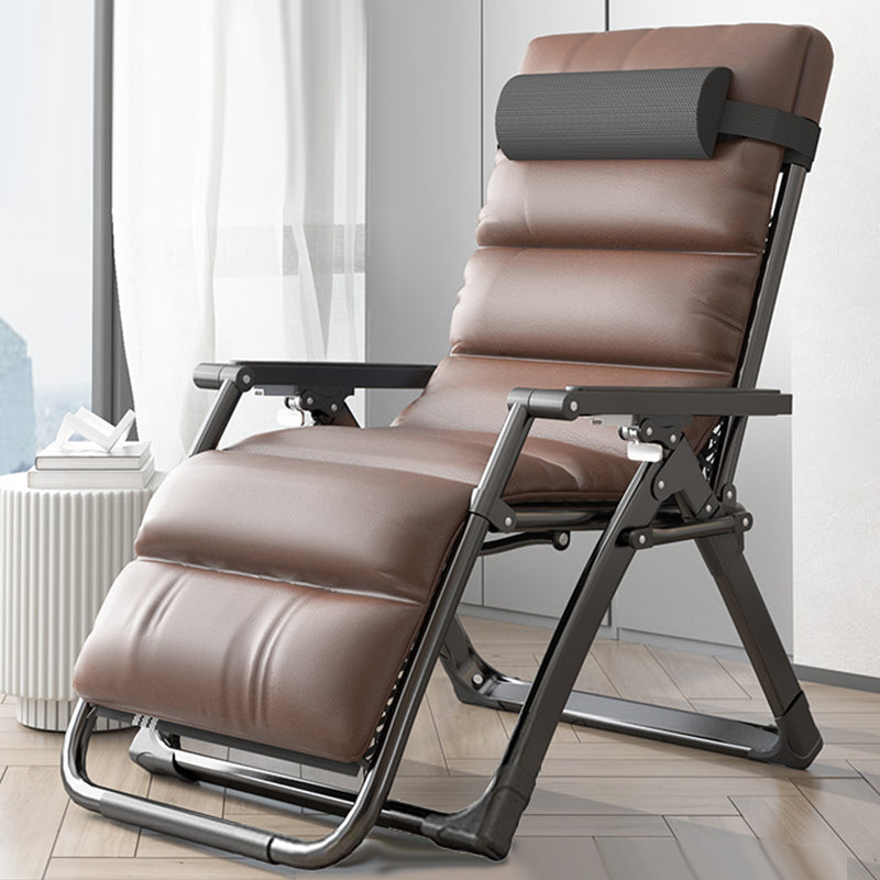 Metal Recliner Chair with Arm Contemporary foldable Chair for Bedroom