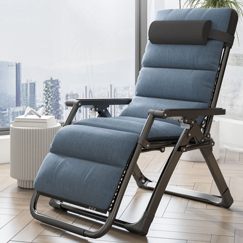 Metal Recliner Chair with Arm Contemporary foldable Chair for Bedroom