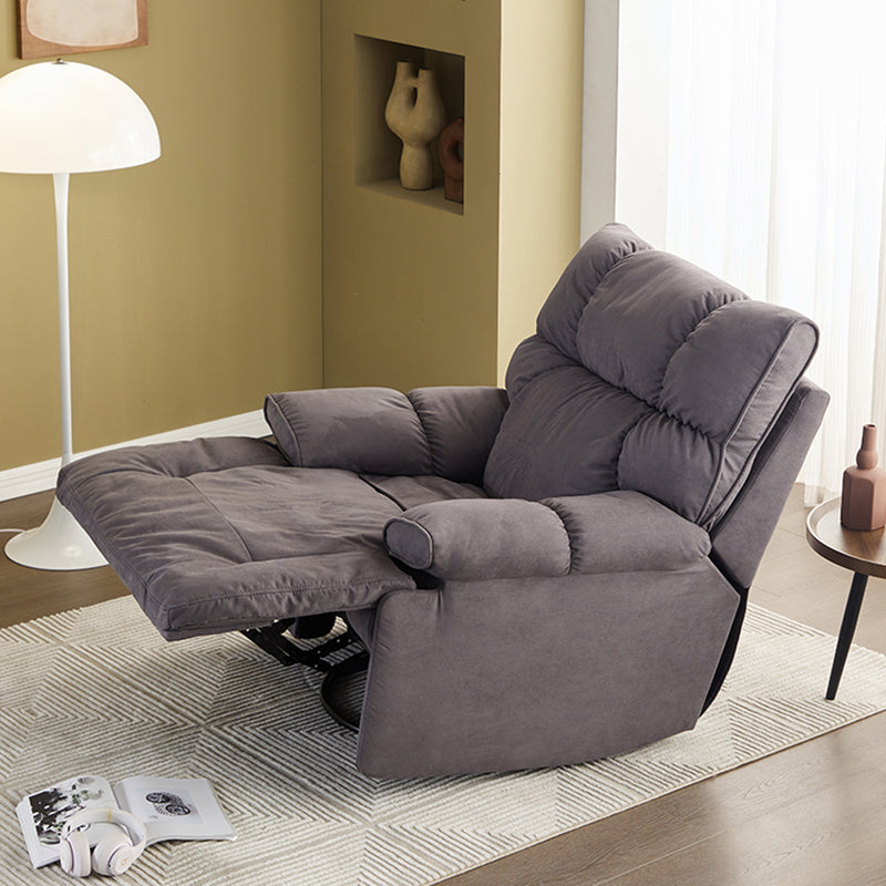 Traditional Fabric Reclining Chair Manual Rocking Recliner with Independent Foot