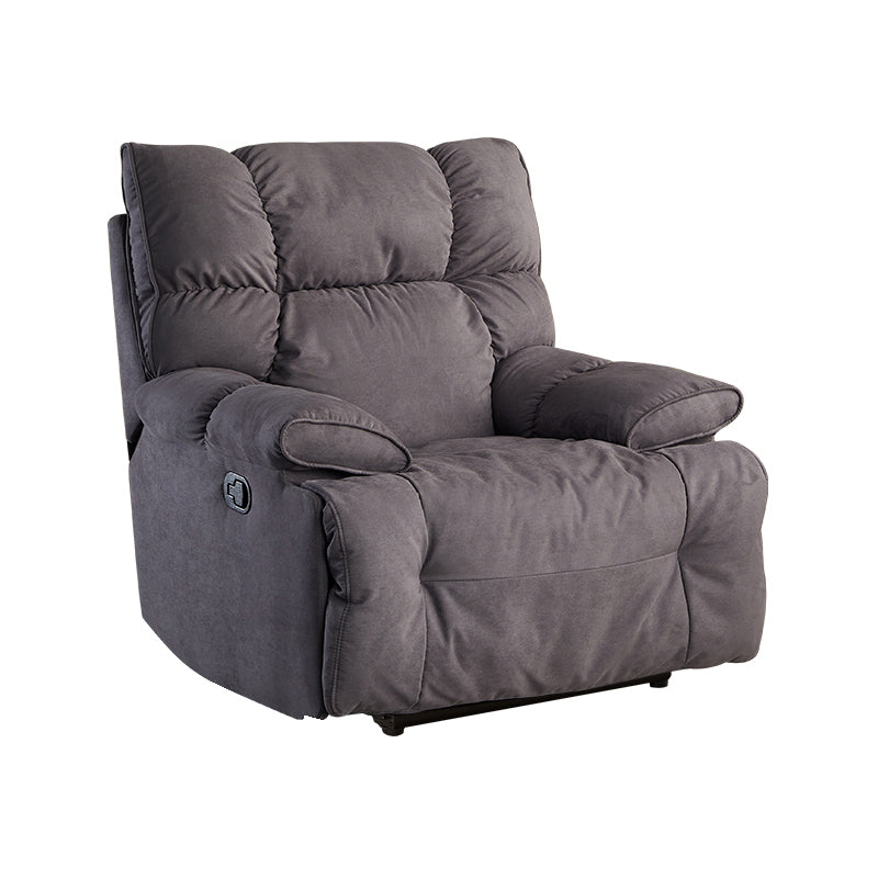 Traditional Fabric Reclining Chair Manual Rocking Recliner with Independent Foot