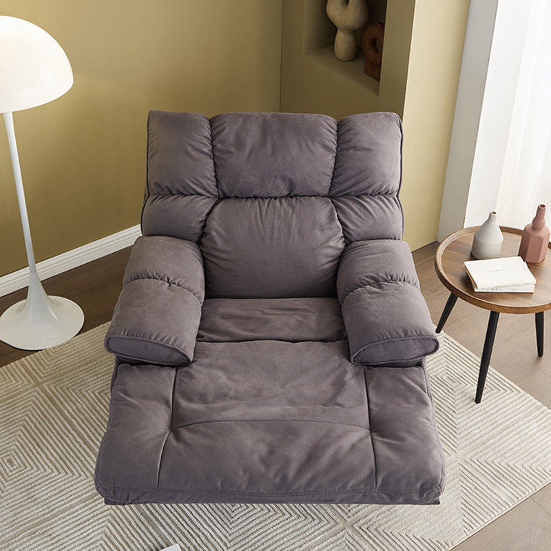 Traditional Fabric Reclining Chair Manual Rocking Recliner with Independent Foot