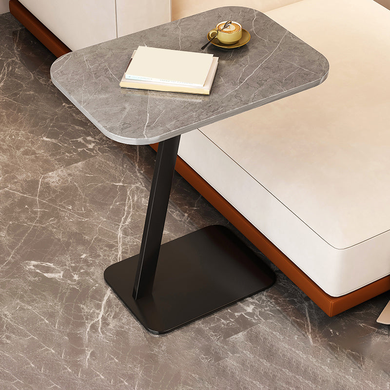 Modernistic Living Room Double Tier Geometric with Storage Pedestal Side Table