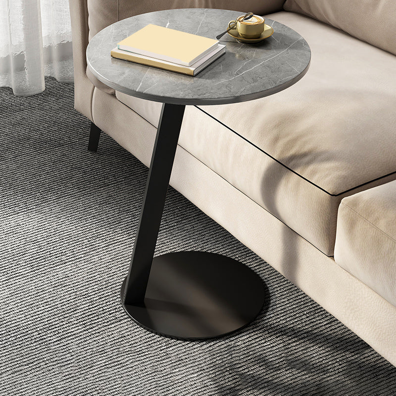 Modernistic Living Room Double Tier Geometric with Storage Pedestal Side Table