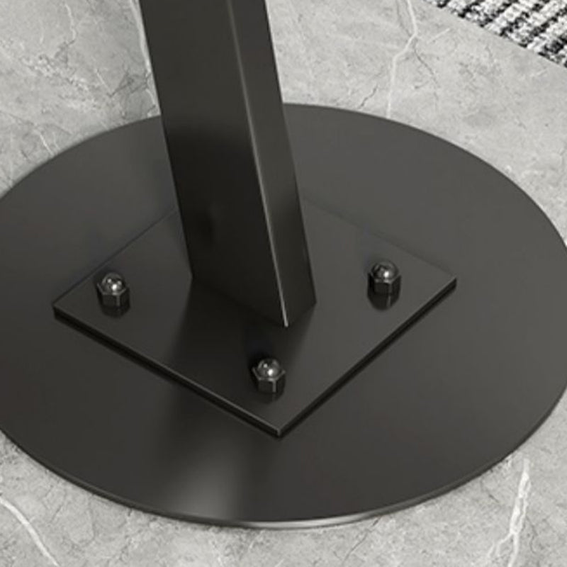 Modernistic Living Room Double Tier Geometric with Storage Pedestal Side Table