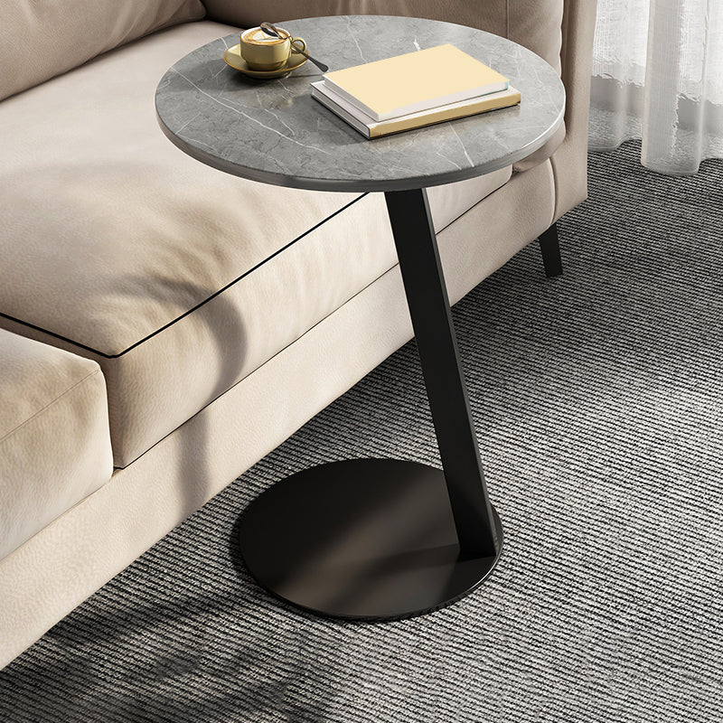 Modernistic Living Room Double Tier Geometric with Storage Pedestal Side Table