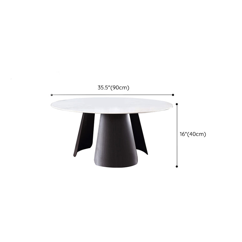 Slate Round Coffee Table No Distressing Modern Nesting Coffee Table Set