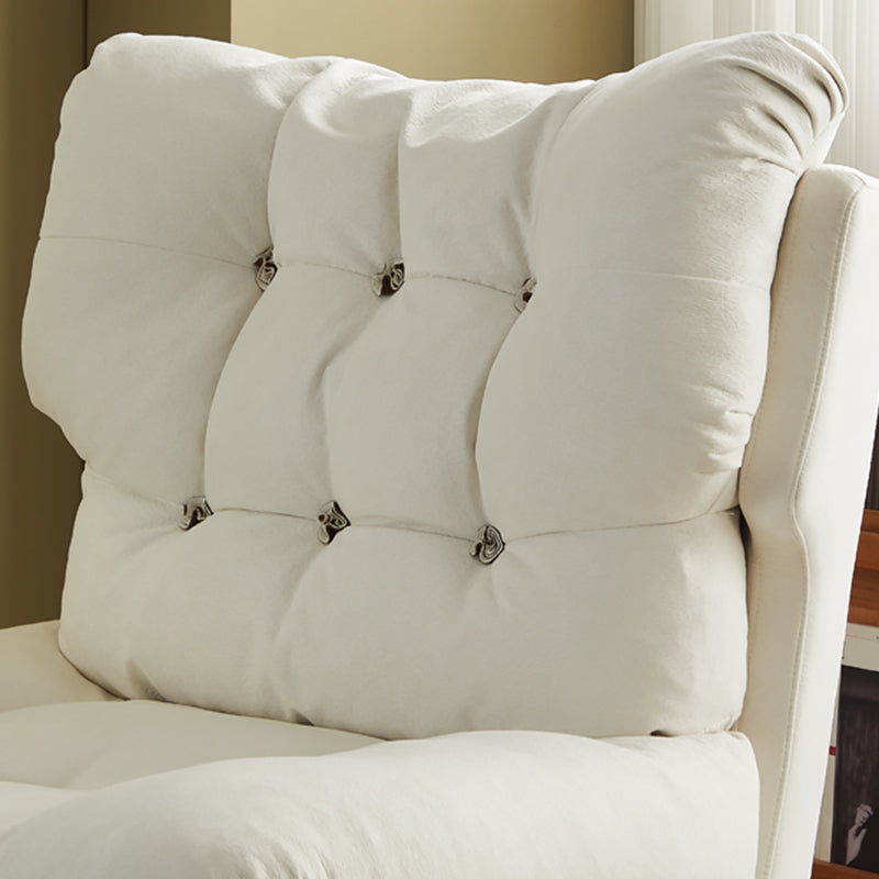 Faux Leather Recliner Solid Color Standard Recliner Chair with Tufted Back