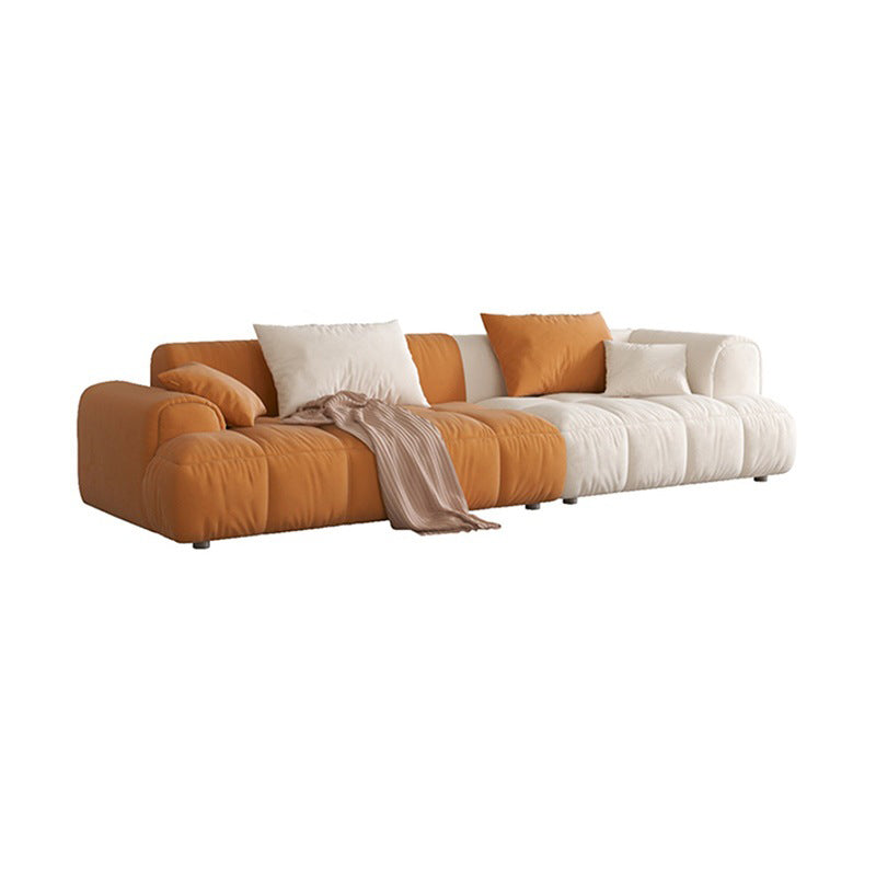 25.6" H Scandinavian Sectional Sofa L-Shape Fabric Sectional