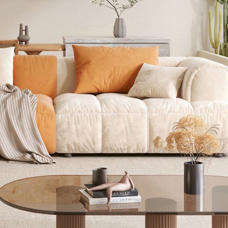 25.6" H Scandinavian Sectional Sofa L-Shape Fabric Sectional