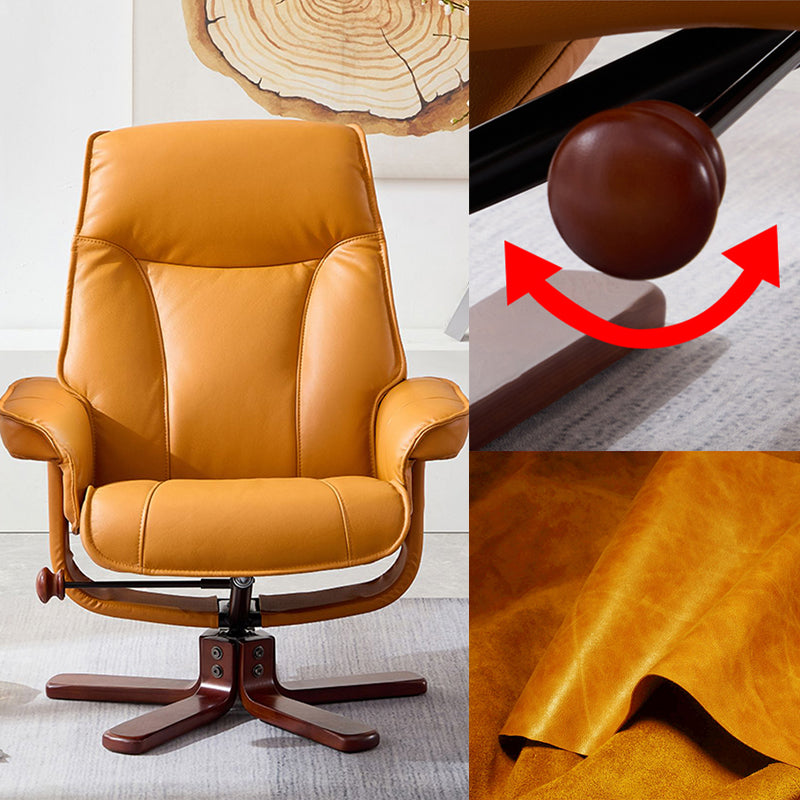 Indoor Upholstery Chair Recliner Genuine Leather Recliner with Ottoman