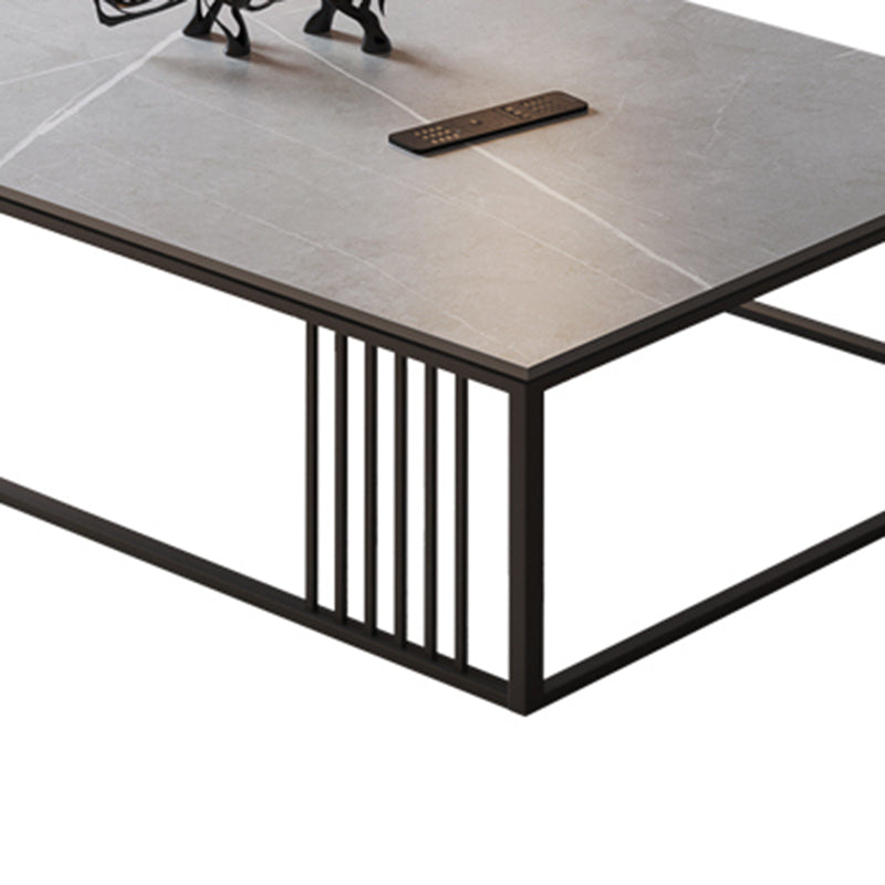 No Distressing Single Coffee Table Modern Grey Slate Frame Coffee Table