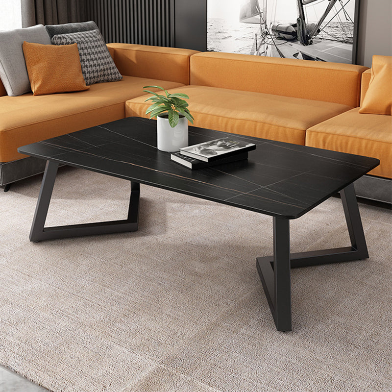 Slate Rectangular Coffee Table No Distressing Single Coffee Table