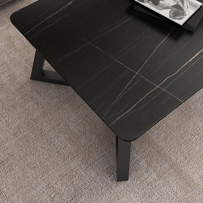 Slate Rectangular Coffee Table No Distressing Single Coffee Table