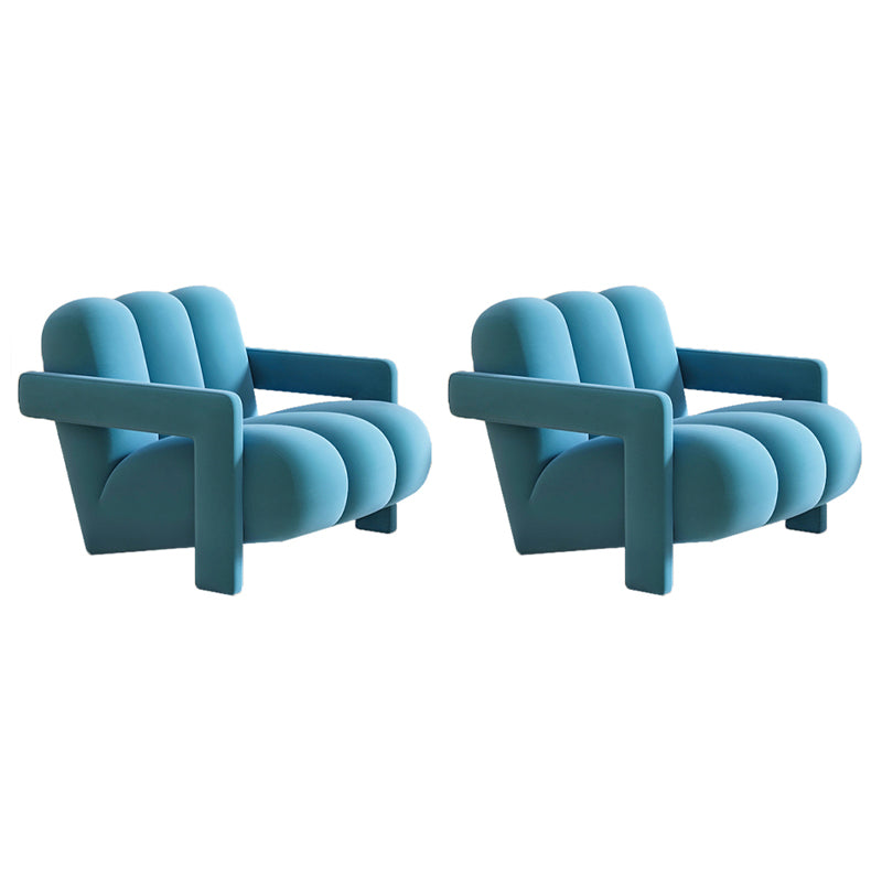 Scandinavian Arms Included Lounge Chair Solid Color Living Room Armchair