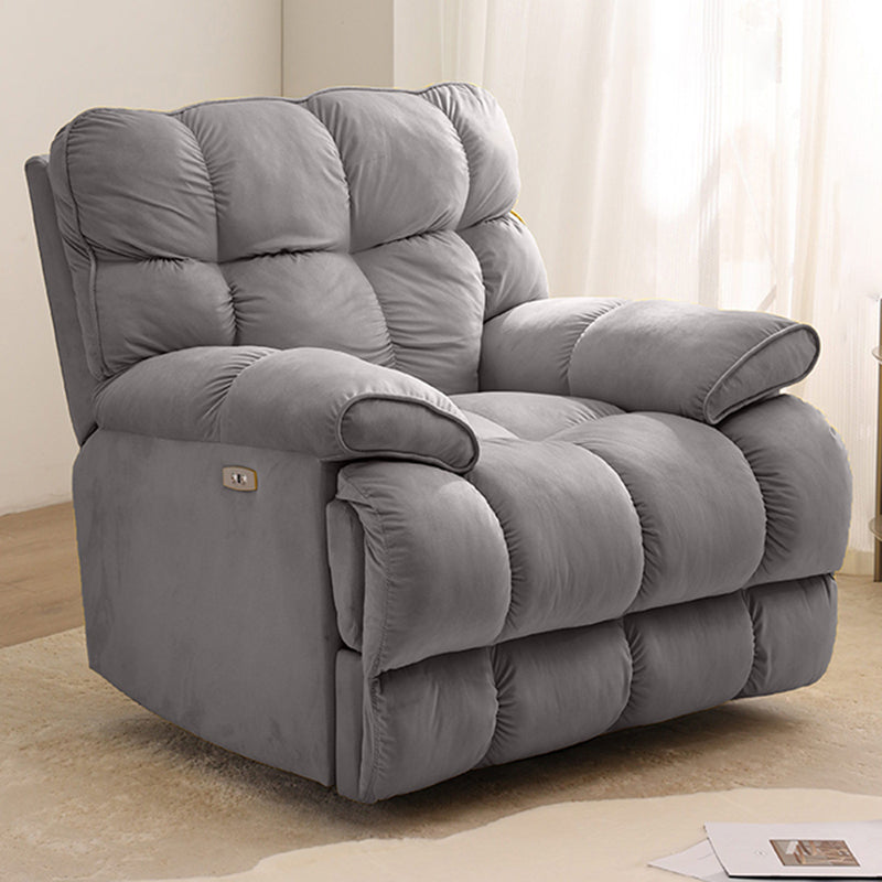 Scandinavian Upholstery Chair Velvet Standard Recliner with Independent Foot
