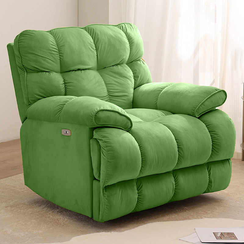 Scandinavian Upholstery Chair Velvet Standard Recliner with Independent Foot