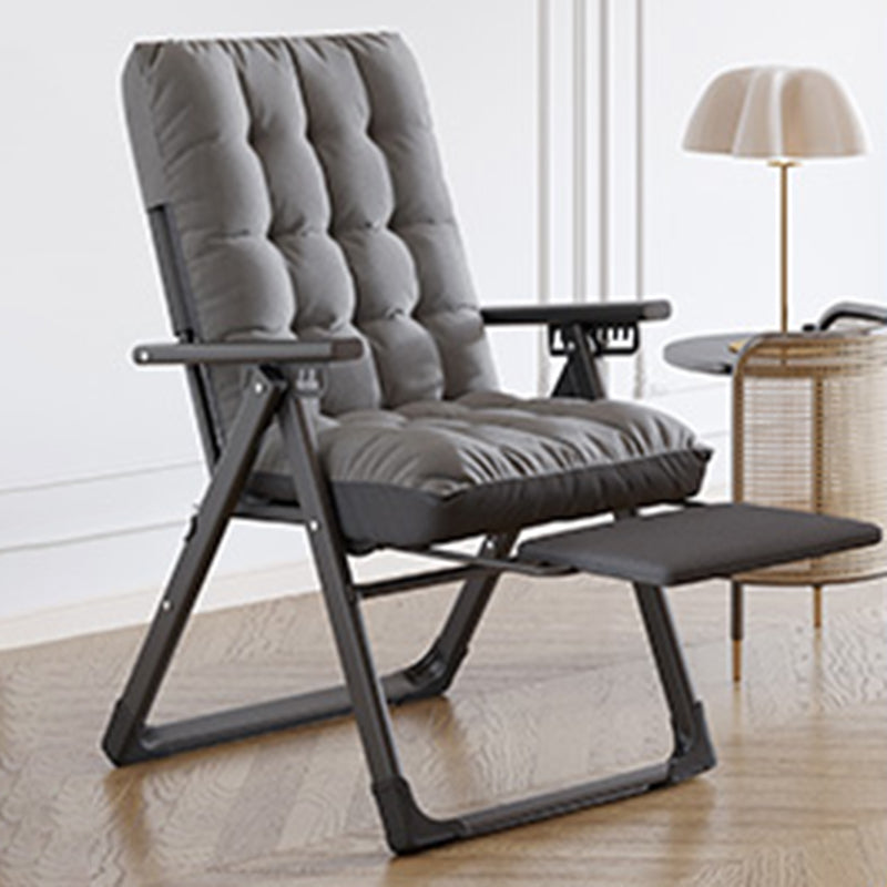 Contemporary Style Recliner Removable Cushions Foldable Seat
