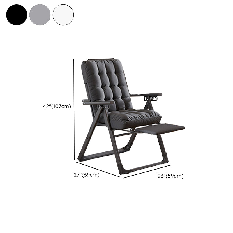 Contemporary Style Recliner Removable Cushions Foldable Seat