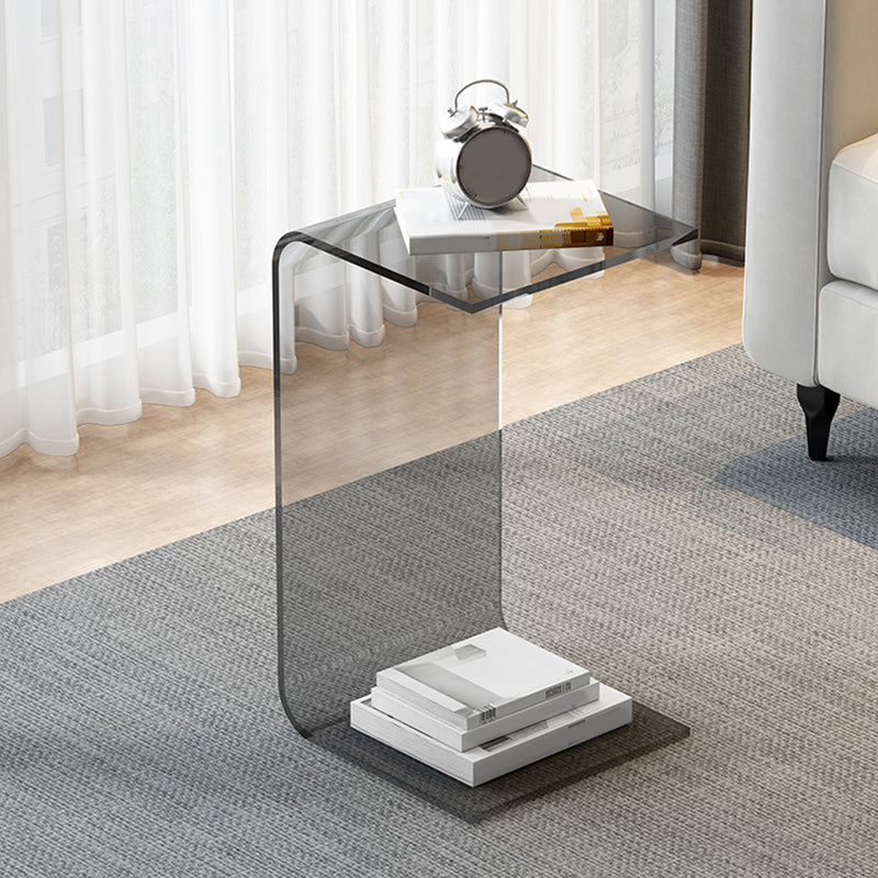 C-Shape Sofa Side Accent Table Plastic Contemporary Side Table